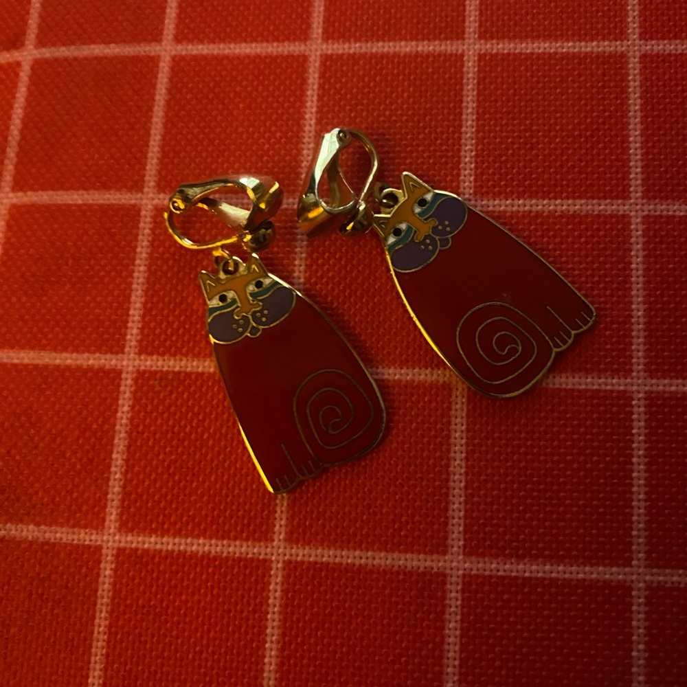 Laurel Burch “Olivia” clip on earrings